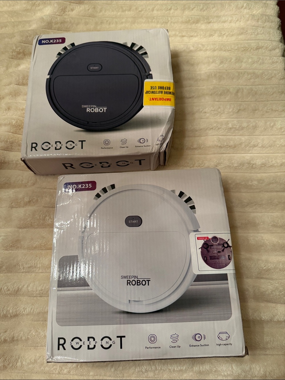 Robotic Vacuum Cleaner - White